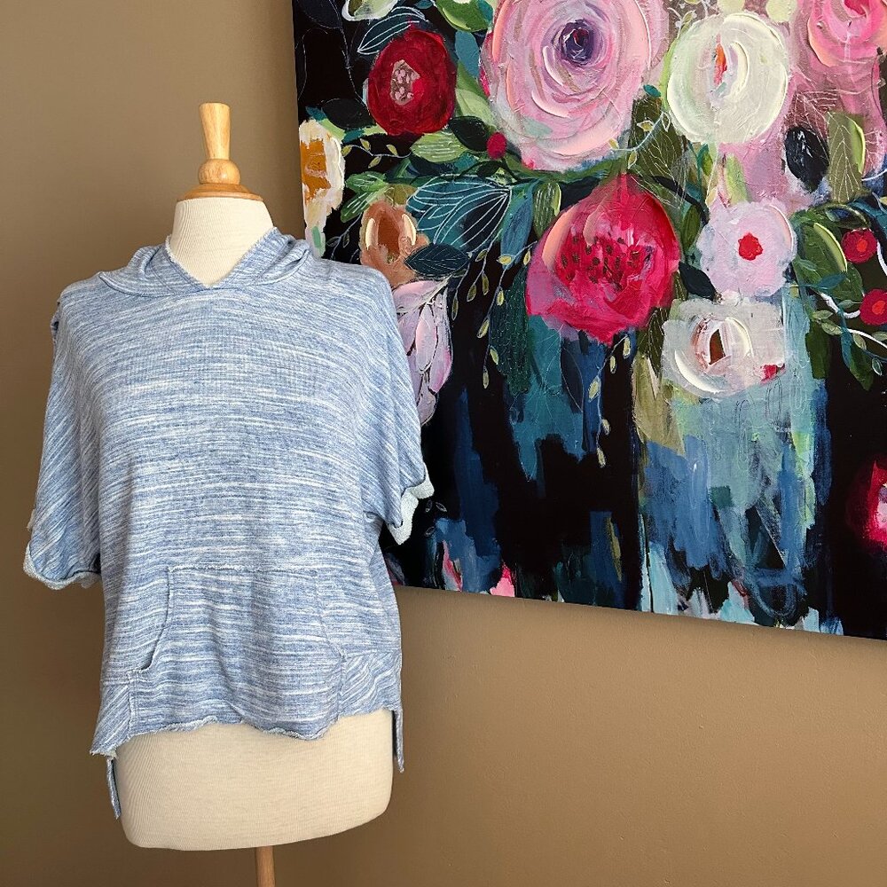 Anthropologie Dolan Left Coast Lightweight Hooded Sweatshirt Size Medium